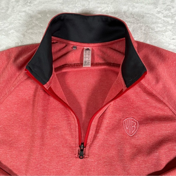 Adidas WB Warner Bros. Sweater Women Size L 1/4 Zip Long Sleeve Embroidered RARE - Picture 4 of 10
